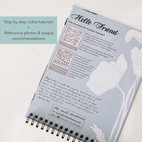 floral watercolor book in Saudi Arabia