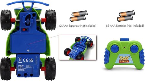 Jada Toys 1:32 RC Toy Story RC Buggy – Simple Function Remote Control Car for Kids with 5.5" Body and Movie-Inspired Design – No Figure Included in Saudi Arabia
