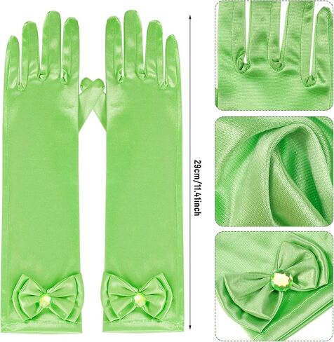 obmwang Princess Costume Accessories Princess Crown Gloves Necklace Bracelet Ring Earrings for Halloween Dress Up in Saudi Arabia