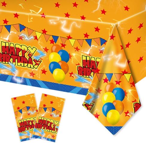 قطعتان من أغطية طاولات التنين لوازم الحفلات، مفرش طاولة تنين بلاستيكي للاستعمال مرة واحدة، ديكورات حفلات أعياد الميلاد بتصميم الرسوم المتحركة الأنيمي للصبي، ديكورات حفلات الكرة الكرتونية in Kuwait