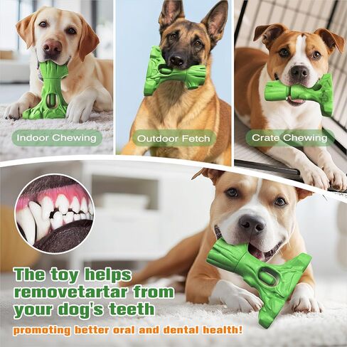 حامل عصا الفتوة المتين 3 في 1 من KADTC ولعبة مضغ للكلاب غير قابلة للتدمير وألعاب قوية قابلة للحشو - القضاء على الملل طويل الأمد، علامة تجارية وتصميم أمريكي in Kuwait