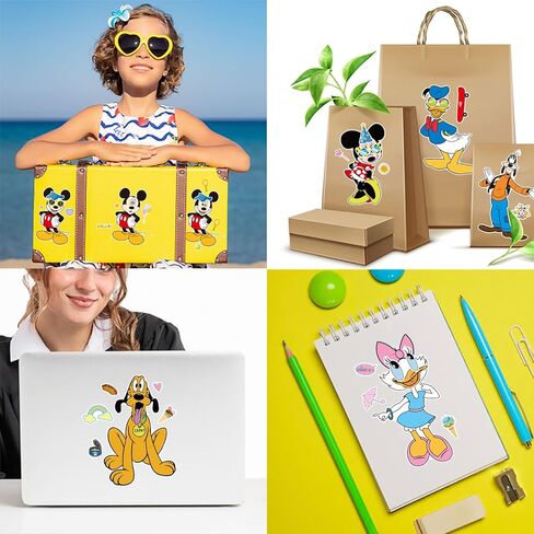 36PCS Mouse Make a Face Stickers, DIY Mouse Party Supplies Favors Make Your Own Stickers Mixed and Matched with Different Designs Characters for Birthday Gifts Class Reward Book Decor 13+ in Saudi Arabia