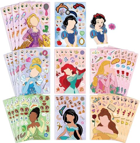 36PCS Mouse Make a Face Stickers, DIY Mouse Party Supplies Favors Make Your Own Stickers Mixed and Matched with Different Designs Characters for Birthday Gifts Class Reward Book Decor 13+ in Saudi Arabia