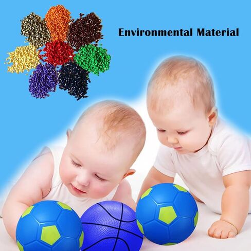 ABAJI Mini 2 Pack Toy 5 بوصة كرة السلة كرة القدم مضخة إبرة مادة مطاطية طوق صغير للأطفال الصغار والمراهقين حمام سباحة في الداخل وفي الهواء الطلق in Kuwait