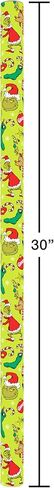 American Greetings Grinch Christmas Wrapping Paper Roll for Kids, Green and Red Holiday Gift Wrap (40 sq. ft., 1 Reversible Roll) Merry Grinchmas, Max, Grinch Christmas Tree in Saudi Arabia