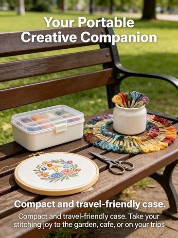 Embroidery Thread & Floss, Cotton Thread for Cross Stitch, Friendship Bracelet String, 36 Colors 8.75 Yards/Skein, Craft Floss for DIY Hand Embroidery & Needlepoint in Saudi Arabia