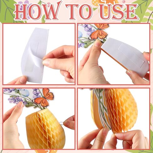 Vicenpal 12 Pcs Wildflowers Honeycomb Centerpieces Spring Wildflowers Party Decorations 3D Spring Table Decor Flower Centerpieces for Easter Birthday Party Office Home Decorations in Saudi Arabia