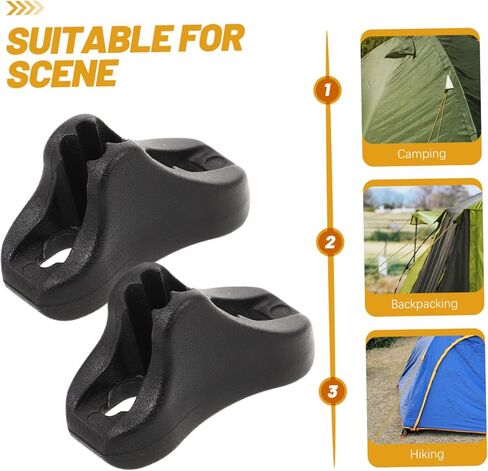 10pcs Outdoor Tent Rope Fixers Lightweight Anti-Slip Cord Buckle Tensioner for Camping and Picnic Portable Windproof Rope Fastener for Tent Lines in Saudi Arabia