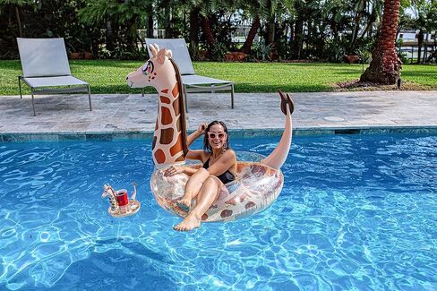 Pool Candy Glitter Giraffe Jumbo Pool Tube The Ultimate Animal Pool Float for The Beach. The Pool, or Lake. in Saudi Arabia