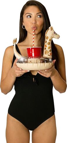 Pool Candy Glitter Giraffe Jumbo Pool Tube The Ultimate Animal Pool Float for The Beach. The Pool, or Lake. in Saudi Arabia