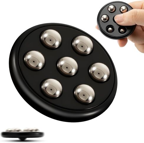 Handheld Fidget Toys for Adults, Metal Ball Push-Popper Scroll and Spin Fidget Toy, Endless Fun to Play with, Relief Stress Anxiety Improve Focus, EDC Office Home Desk Toy in Saudi Arabia