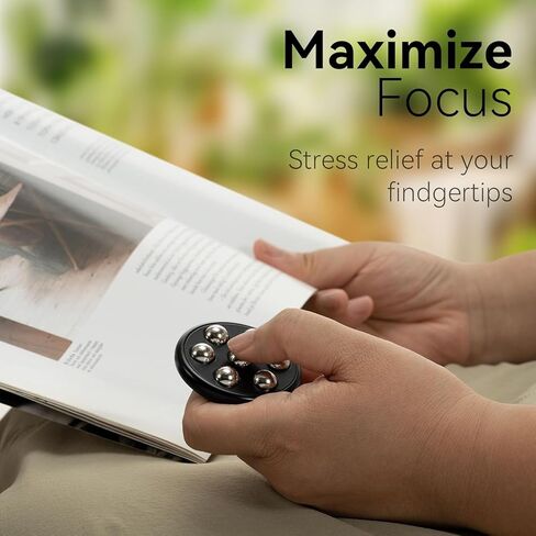 Handheld Fidget Toys for Adults, Metal Ball Push-Popper Scroll and Spin Fidget Toy, Endless Fun to Play with, Relief Stress Anxiety Improve Focus, EDC Office Home Desk Toy in Saudi Arabia