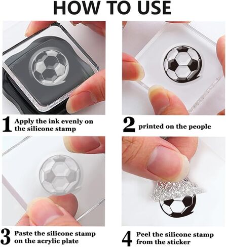 Silhouettes of Sports Pattern Clear Stamps Silicone Stamp Seal for DIY Scrapbooking and Card Making Paper Craft Decor 6.3 × 4.3 Inch in Saudi Arabia