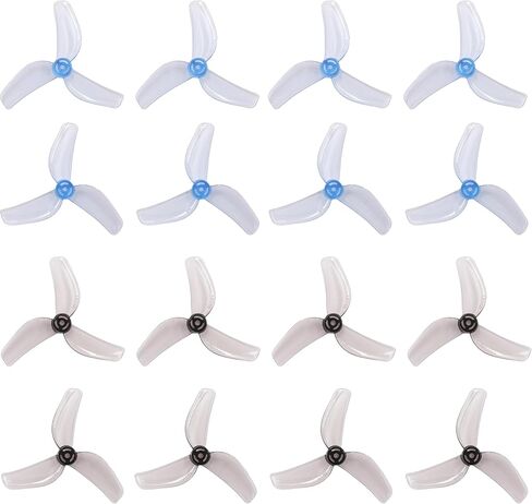 16pcs GEMFAN 1614 3-Blade Propeller 40mm Props 1.5mm Hole TinyWhoop Propellers for 0802 Brushless Motors, FPV Racing Drone, Toothpick Quadcopters((Gray+Pink) in Saudi Arabia