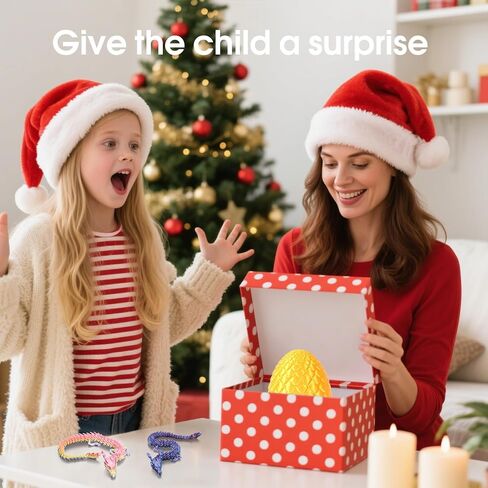 تنين مطبوع ثلاثي الأبعاد، 6 قطع تنين مطبوع ثلاثي الأبعاد مقاس 9.8 بوصة مع قطعة واحدة من بيضة تنين، ألعاب تنين مفصلية ثلاثية الأبعاد مع بيض تنين ثلاثي الأبعاد، مجموعة ألعاب حيوانات مطبوعة ثلاثية الأبعاد للأطفال في سن المراهقة in Kuwait