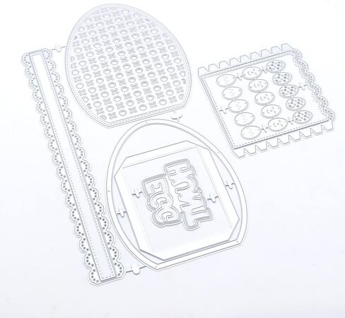 KSCRAFT Easter Egg Shaker Box Metal Cutting Dies Stencils for DIY Scrapbooking Decorative Embossing DIY Paper Card in Saudi Arabia