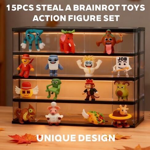 15pcs Steal a Brainrot Toys Action Figure Set - 67 Collectible Los Tralaleritos Figures, Fan Gift Collection (A15) in Saudi Arabia
