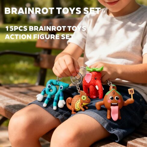 15pcs Steal a Brainrot Toys Action Figure Set - 67 Collectible Los Tralaleritos Figures, Fan Gift Collection (A15) in Saudi Arabia