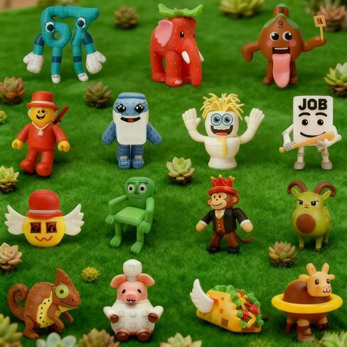 15pcs Steal a Brainrot Toys Action Figure Set - 67 Collectible Los Tralaleritos Figures, Fan Gift Collection (A15) in Saudi Arabia