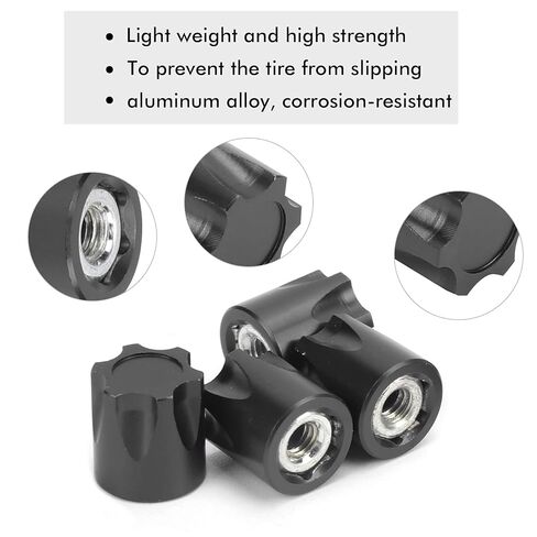 8pcs RC M4 Nut Aluminum Alloy Center Cap AdapterLightweight Durable Upgrade Parts for Axial SCX10, D90, HSP, Redcat, Tamiya, HPI 1/10 Scale RC Cars, by ZAWELIYO (Black) in Saudi Arabia
