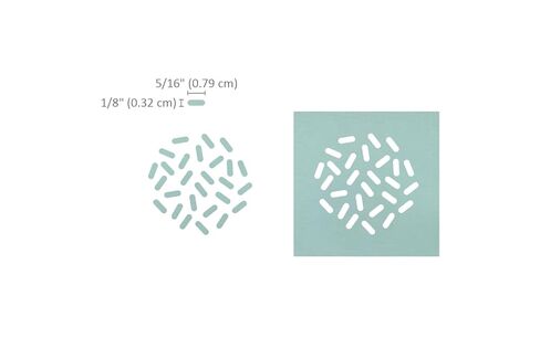 Bira Sprinkle Punch, 2 inch 50mm, Confetti Punch for Paper Crafting Scrapbooking & Fun Projects in Saudi Arabia