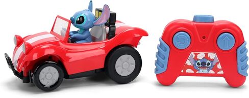 Jada Toys 1:32 RC Disney Stitch Buggy - سيارة بسيطة تعمل بالتحكم عن بعد مع شكل غرز مدمج وجسم 5.5 بوصة - سيارة RC صديقة للأطفال in Saudi Arabia