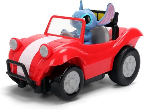 Jada Toys 1:32 RC Disney Stitch Buggy - سيارة بسيطة تعمل بالتحكم عن بعد مع شكل غرز مدمج وجسم 5.5 بوصة - سيارة RC صديقة للأطفال in Saudi Arabia