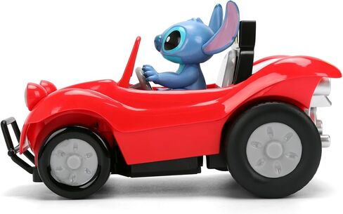 Jada Toys 1:32 RC Disney Stitch Buggy - سيارة بسيطة تعمل بالتحكم عن بعد مع شكل غرز مدمج وجسم 5.5 بوصة - سيارة RC صديقة للأطفال in Saudi Arabia
