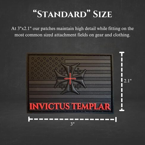 التصحيح التكتيكي الصليبي الحديث PVC - رقعة المعنويات المدعومة بخطاف لحاملات الأطباق وحقائب الظهر والعتاد التكتيكي in Kuwait