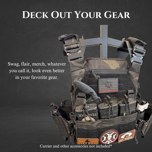 التصحيح التكتيكي الصليبي الحديث PVC - رقعة المعنويات المدعومة بخطاف لحاملات الأطباق وحقائب الظهر والعتاد التكتيكي in Kuwait