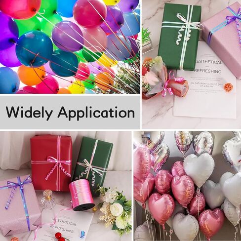 BEISHIDA 500 Yards Light Pink Ribbons Curling Ribbon 5mm for Gift Wrapping, Thin Curly Ribbon for Craft Balloon String Birthday Party Decoration Embellish Wedding in Saudi Arabia