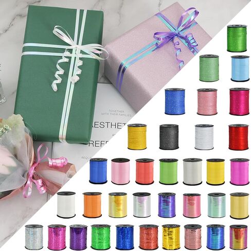 BEISHIDA 500 Yards Light Pink Ribbons Curling Ribbon 5mm for Gift Wrapping, Thin Curly Ribbon for Craft Balloon String Birthday Party Decoration Embellish Wedding in Saudi Arabia