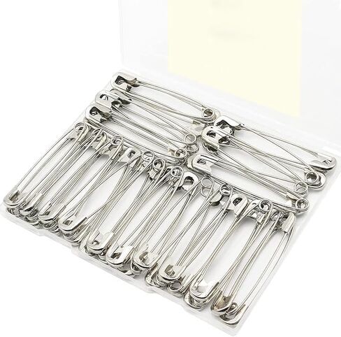 100 PCS Safety Pins, Brooches, Sweater Shawl Clips, Brooches, Safety Pins, Dress Shirt Clips in Saudi Arabia