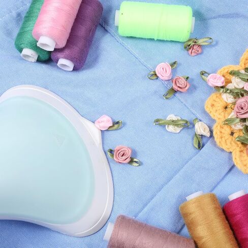 100 PCS 15mm Multicoloured Mini Rose Flowers, Satin Ribbon Bows Appliques, Mini Roses for Crafts, DIY Sewing Craft Accessories, Wedding Bride Gift Decoration, Fabric Ribbons in Saudi Arabia