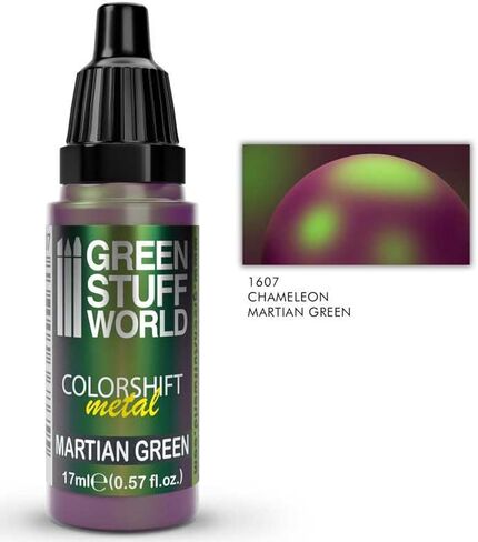 Green Stuff World - Chameleon Metal Paint Martian Green 1607 for Models and Miniatures in Saudi Arabia