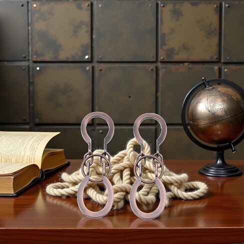 قطعتان من لغز قفل النحاس الأحمر حل حلقي معدني للخصم الفكري فتح لغز ندف الدماغ فتح مشبك حدوة الحصان هدية، ألغاز التجميع وفك التشابك، ألغاز حذاء الحصان، ألعاب العقل in Kuwait