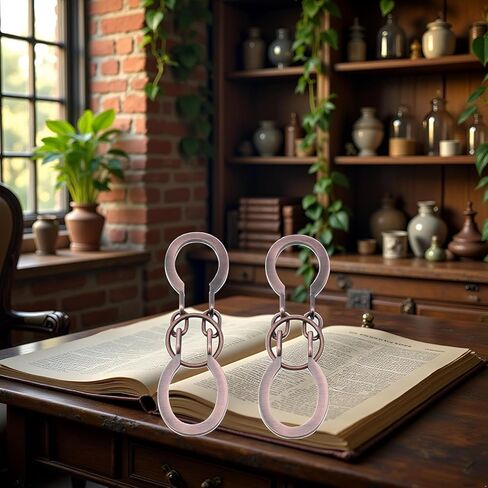 قطعتان من لغز قفل النحاس الأحمر حل حلقي معدني للخصم الفكري فتح لغز ندف الدماغ فتح مشبك حدوة الحصان هدية، ألغاز التجميع وفك التشابك، ألغاز حذاء الحصان، ألعاب العقل in Kuwait