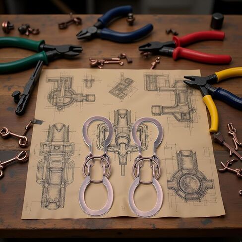 قطعتان من لغز قفل النحاس الأحمر حل حلقي معدني للخصم الفكري فتح لغز ندف الدماغ فتح مشبك حدوة الحصان هدية، ألغاز التجميع وفك التشابك، ألغاز حذاء الحصان، ألعاب العقل in Kuwait