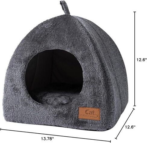 Cat Cave Warm Bed for Indoor Cat Washable Soft Beds Tent House for Puppy Small Dogs Non Slip Bottom in Kuwait