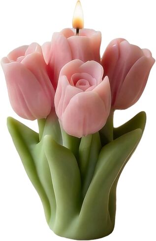 Tulip Bouquet Candle Mold Tulip Flower Candle Silicone Molds for Candles Making Resin Casting Aromatherapy Candles Handmade Wax Home Decor in Saudi Arabia