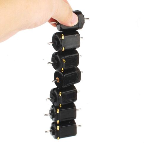 NW 3pcs 12V DC Biaxial Axis Carbon Brush 130 Motor Strong Magnetic 12V 17000RPM 6V 0.1A Toy Motor in Saudi Arabia