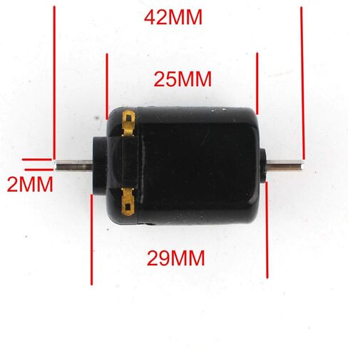 NW 3pcs 12V DC Biaxial Axis Carbon Brush 130 Motor Strong Magnetic 12V 17000RPM 6V 0.1A Toy Motor in Saudi Arabia