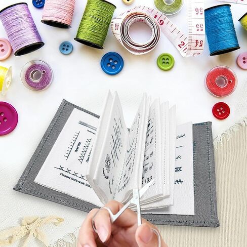 مجموعة كتب غرز التطريز Enboist، كتب الخياطة DIY، كتاب غرز محمول، مع أدوات وبرامج تعليمية، مجموعة تطريز للمبتدئين والمتحمسين in Kuwait