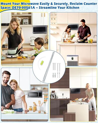 IWIWE DE70-00561A Microwave Mounting Bracket/Wall Mount Plate Kit Fits Samsung Microwave, Replaces DE70-00378A, WPDE70-00378A in Kuwait