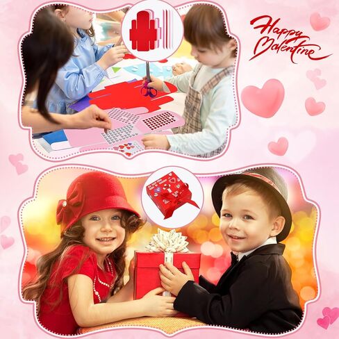 Colarr 24 Set Valentine's Day Christian Prayer Box Craft Kit Inspirational Religious Crafts Sunday School Christian Valentine DIY Handmade Box for Kids Class Activities in Saudi Arabia