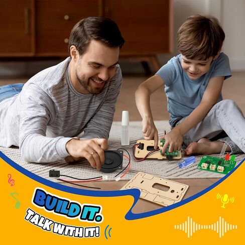 STEM Toys for Kids Ages 5-12, DIY Walkie Talkie Building Kit for Outdoor Play, Science Kits for Kids 8-10 8-12, Educational Engineering Toys for Home, School Projects, and Camp Activities in Saudi Arabia