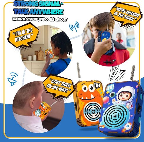 STEM Toys for Kids Ages 5-12, DIY Walkie Talkie Building Kit for Outdoor Play, Science Kits for Kids 8-10 8-12, Educational Engineering Toys for Home, School Projects, and Camp Activities in Saudi Arabia