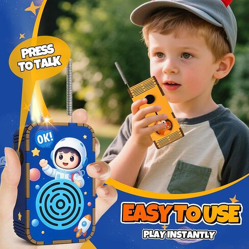 STEM Toys for Kids Ages 5-12, DIY Walkie Talkie Building Kit for Outdoor Play, Science Kits for Kids 8-10 8-12, Educational Engineering Toys for Home, School Projects, and Camp Activities in Saudi Arabia