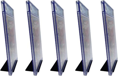 EnderToys Graded Comic Book Display Stand (5 pack), Black Comic Book Display Holder Case in Saudi Arabia