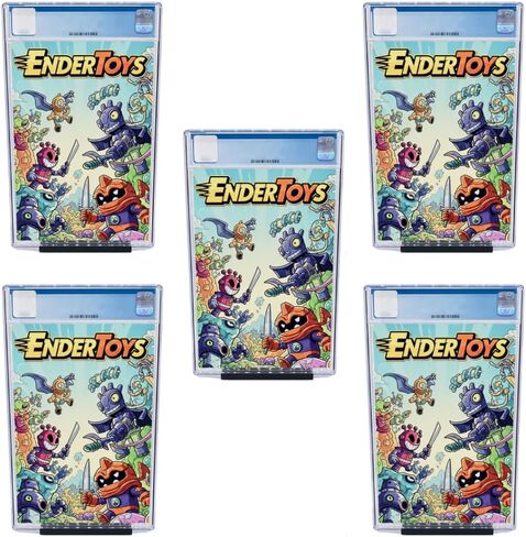 EnderToys Graded Comic Book Display Stand (5 pack), Black Comic Book Display Holder Case in Saudi Arabia